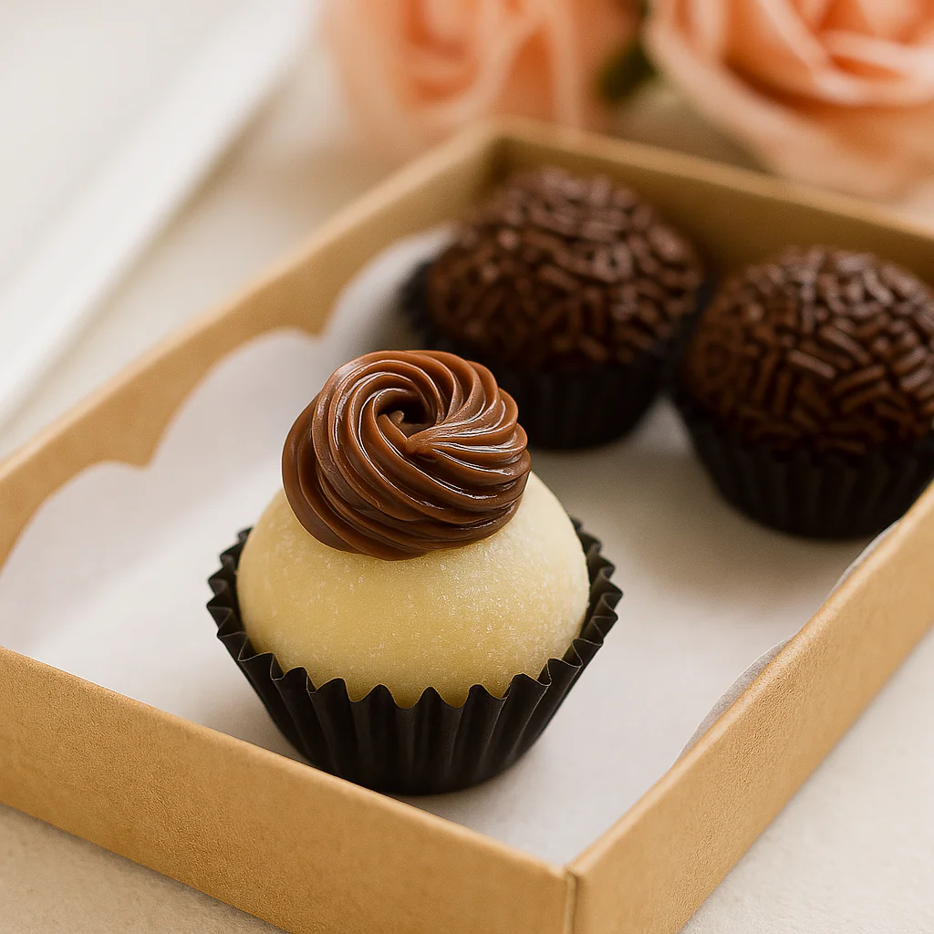 Brigadeiros Rosas